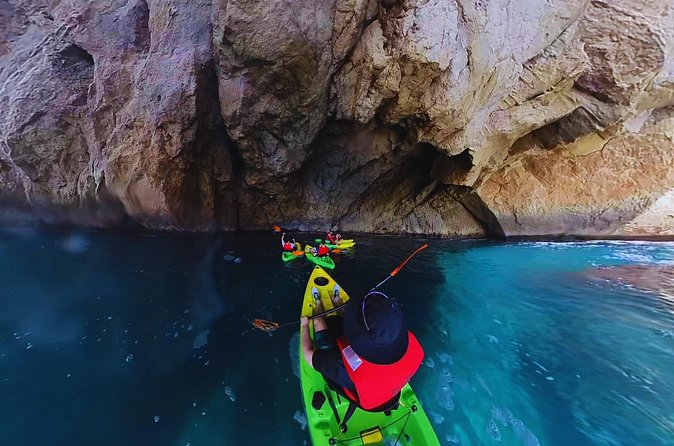 Route in Kayak Moraira - Swimming and snorkeling in clear Mediterranean water