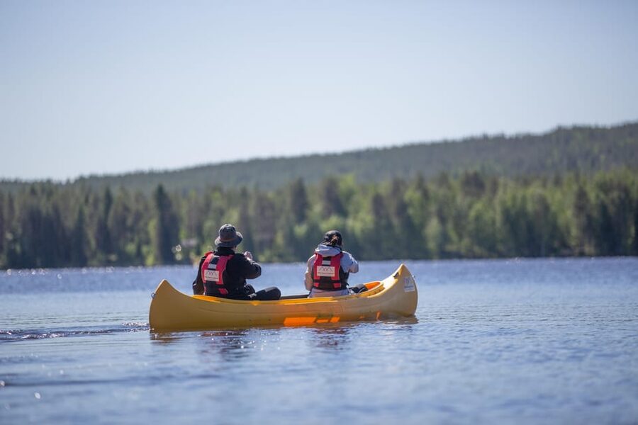 Rovaniemi: All-Day Canoe Adventure - What the scenery feels like from a canoe