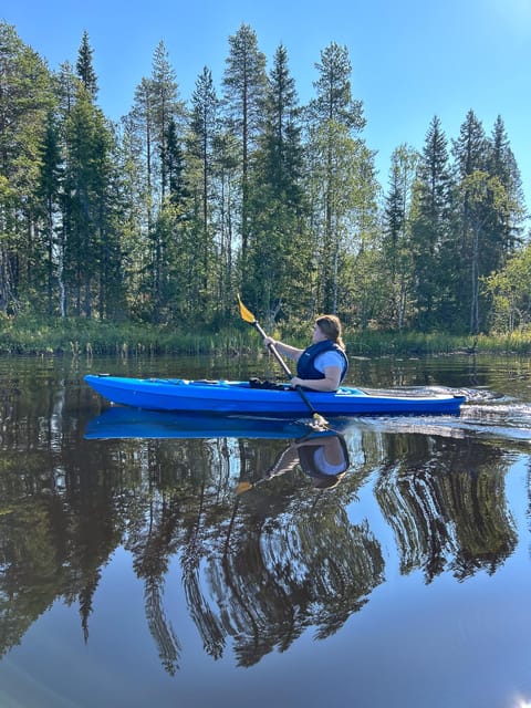Rovaniemi: Guided Wilderness Kayaking Adventure - A quiet paddle in the Arctic summer