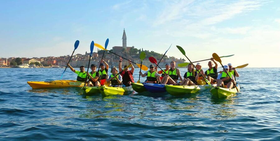 Rovinj-Amazing kayak tour &snorkeling &free drink &photos - Setting out from Rovinj’s waterfront