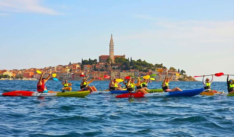 Rovinj-Amazing kayak tour &snorkeling &free drink &photos - Paddling beside Rovinj’s cliffs and islands