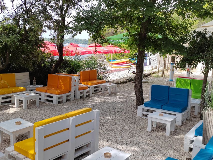 Rovinj: Golden Cape Desert Islands Kayak & Snorkeling Tour - Getting comfortable in the tandem kayaks