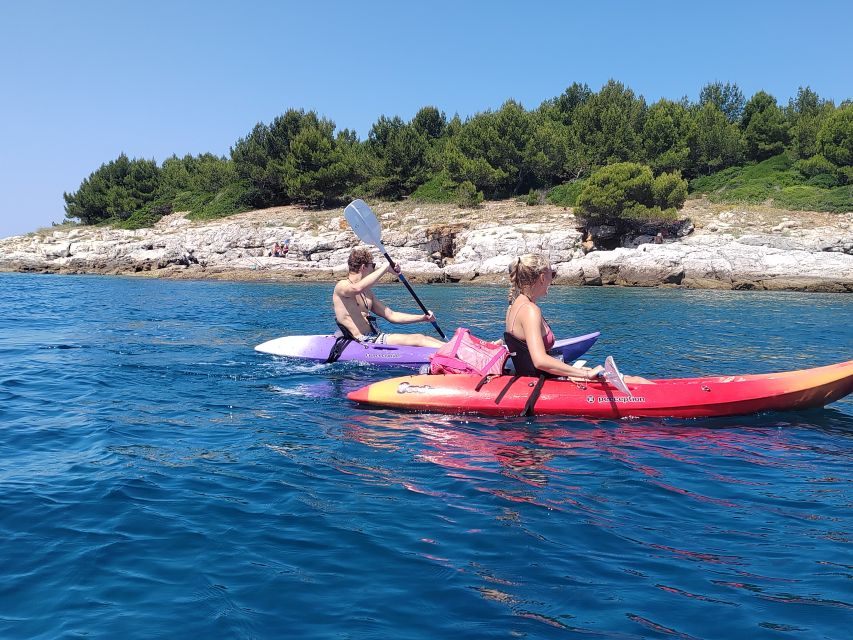Rovinj: Golden Cape Desert Islands Kayak & Snorkeling Tour - Paddling into the Rovinj Archipelago