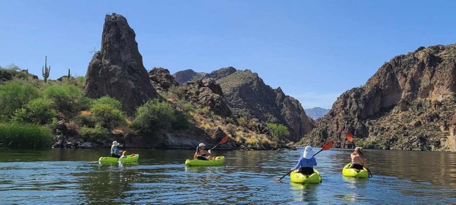 Saguaro Lake: Guided Kayaking Tour - Clothing, age limits, and practical comfort