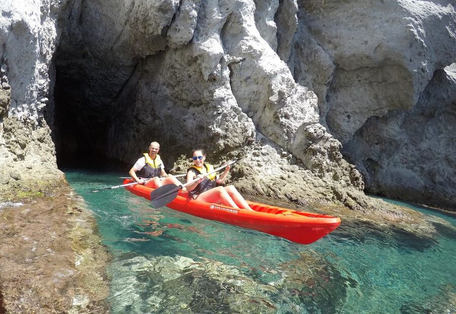 San José: Cabo de Gata Natural Park Kayak and Snorkel Tour - What to bring for a comfortable two hours