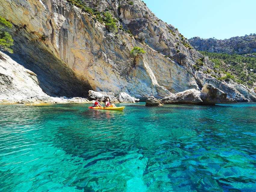 Sant Elm: Guided kayak tour to Cala en Tío with caves - Paddling past Punta de na Galinda