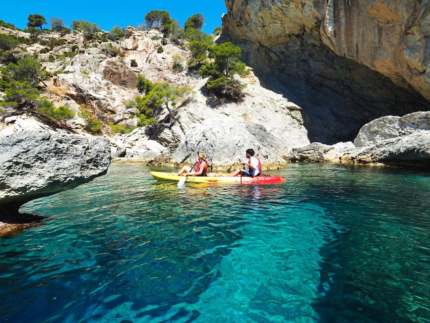 Sant Elm: Guided kayak tour to Cala en Tío with caves - Starting at Keida in Sant Elm