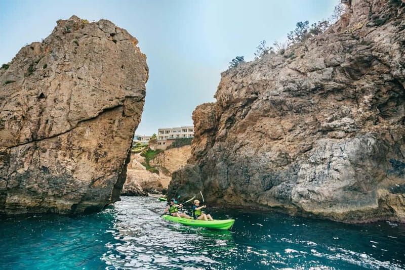 Santa Ponsa: Marine Reserve Kayak Tour - Caves, the small beach, and natural pools