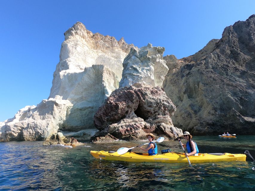 Santorini: Sea Caves Kayak Trip with Snorkeling and Picnic - Who should book this outing?