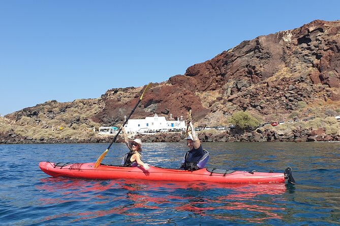 Santorini Sea Kayak - South Discovery, Small Group incl. Sea Caves and picnic - Why Santorini looks better from a kayak