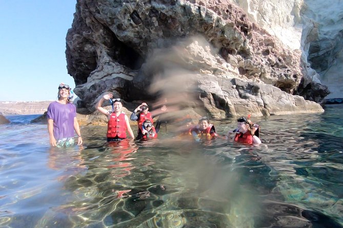Santorini: Stand-Up Paddle and Snorkel Adventure - Snorkeling near the cove and cave