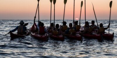 Sunset Sea Kayak with Light Dinner