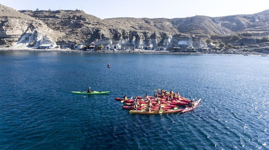 Santorini: Sunset Sea Kayak with Light Dinner - Fitness, equipment, and what to pack