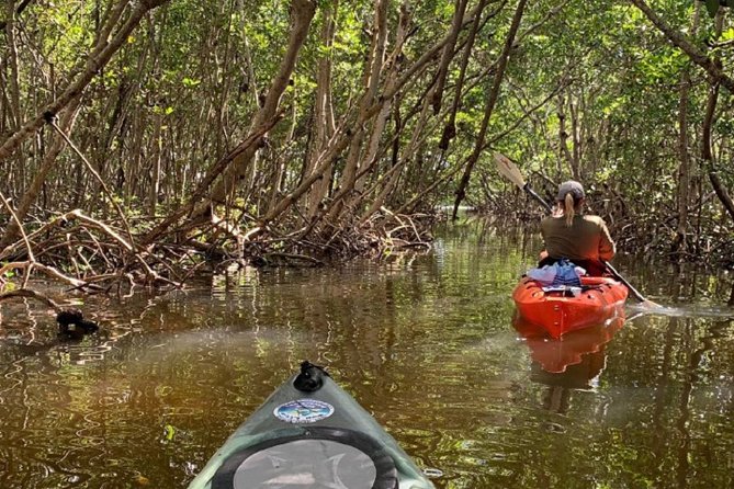 Sarasota Guided Mangrove Tunnel Kayak Tour - Crossing Little Sarasota Bay toward South Lido
