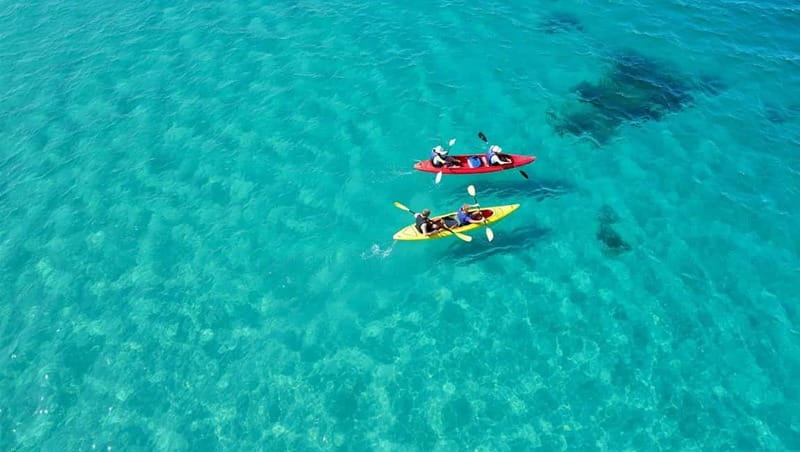 SCALA DEI TURCHI KAYAK TOUR & SNORKELING: Avventura in mare - First swim and snorkeling stop, about 20 minutes