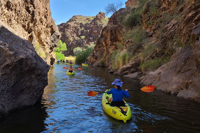 Scenic Guided Kayaking Tour on Saguaro Lake - Crossing toward Willow Springs Canyon