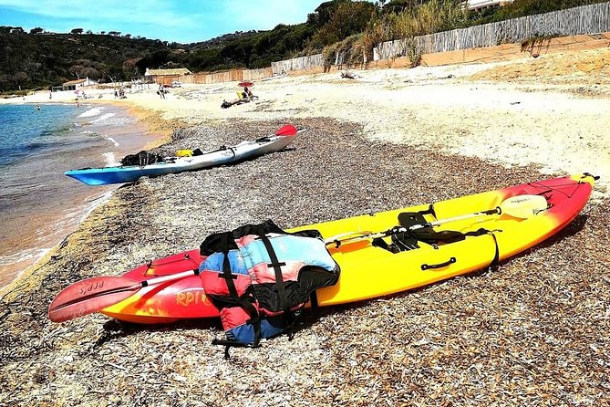 Sea kayaking in the heart of the Ramatuelle Nature Reserve - The cove stop, swimming, and snorkeling