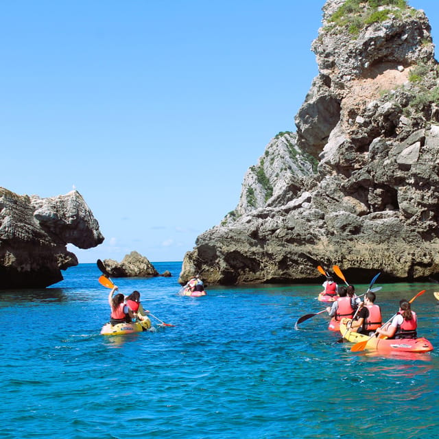 Sesimbra: Ribeiro Cavalo Beach, Caves, & Arrábida Kayak Tour - From Sesimbra Harbor to the Arrábida coast