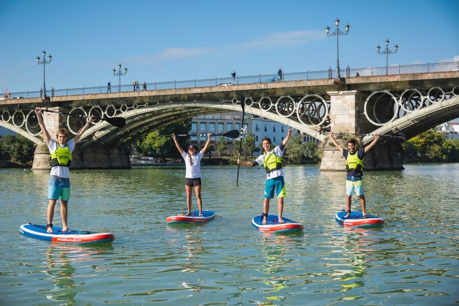 Seville: 1.5-Hour Daytime Standup Paddleboarding Tour - From Triana Bridge to Castillo San Jorge