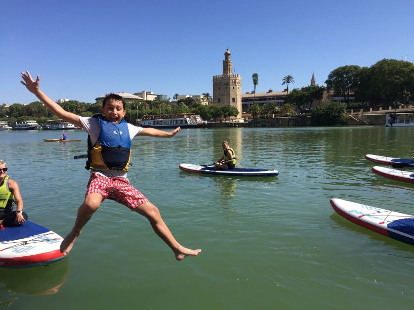 Seville: 1.5-Hour Daytime Standup Paddleboarding Tour - The bullring, Maestranza, and Torre del Oro