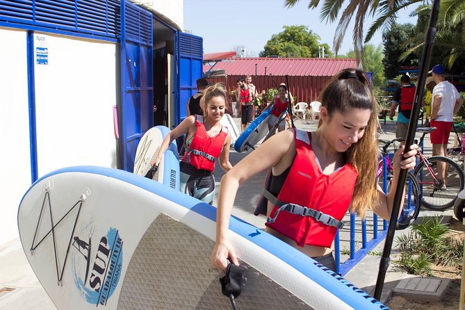 Seville Paddle Surf Sup in the Guadalquivir River - Sunset, laughter, and a little splash
