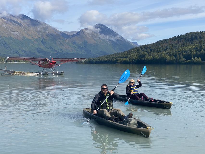 Seward Area Glacial Lake Kayaking Tour 1.5 hr from Anchorage - Getting fitted out for a three-hour paddle