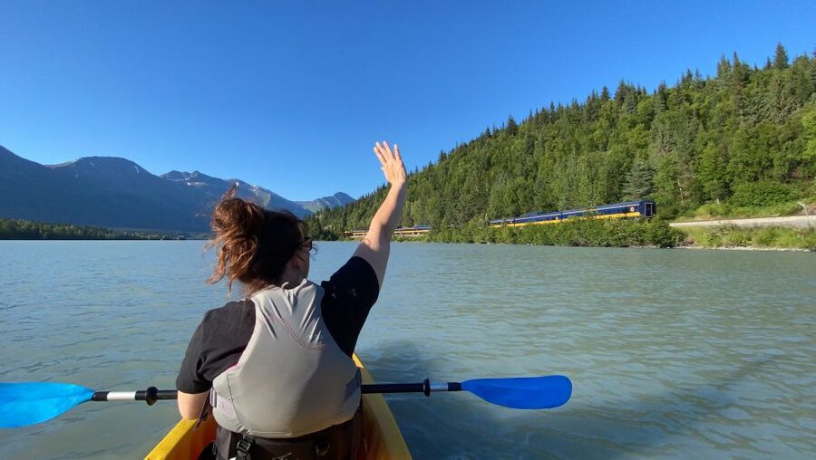 Seward Area Glacial Lake Kayaking Tour 1.5 hr from Anchorage - Old mining equipment and Moose Pass stories