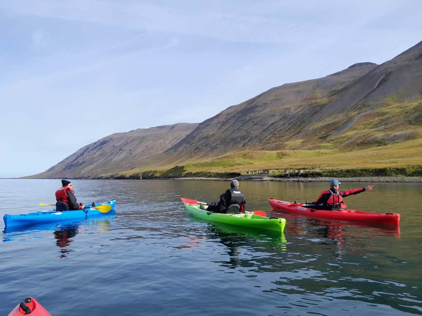 Siglufjörður / Siglufjordur: Guided kayak tour. - What the gear means in Icelandic weather