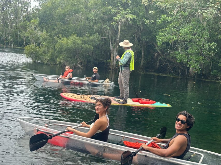 Silver Springs: Guided Clear Kayak or Paddleboard Gator Tour - What the clear kayak can and cannot do