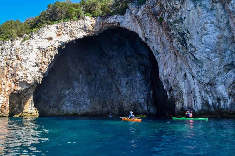 Sivota-Blue Lagoon: Sea Kayaking Tour with Snorkeling - Papanikolis Cave, the route’s natural centerpiece