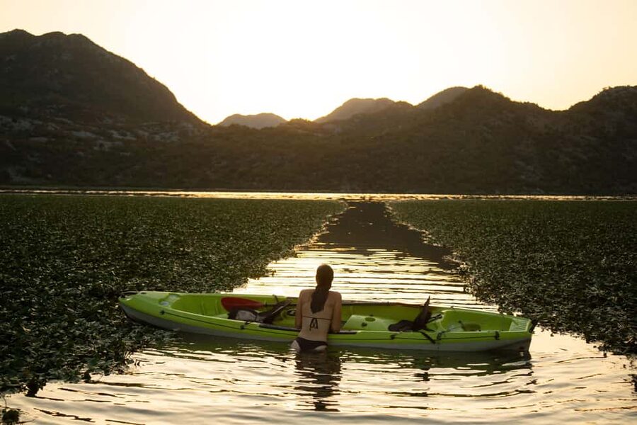 Skadar Lake: Individual Kayaking, hidden canals and swimming - Sunset, birds, and the best time of day