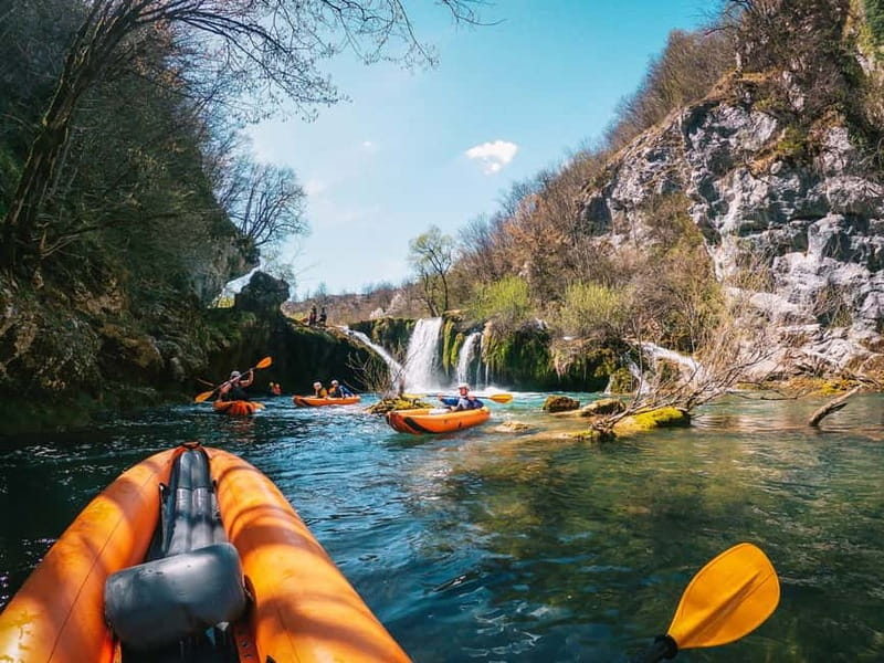 Slunj: River and Waterfalls Kayaking on Mrežnica river - Paddling through five kilometers of canyon