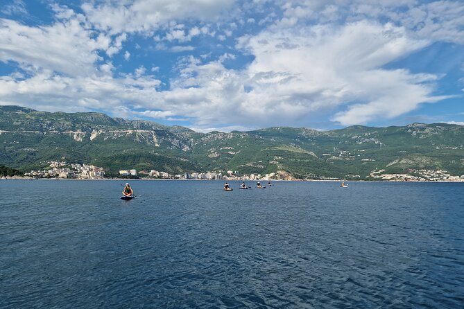 Small group kayaking tour from Budva to Sveti Nikola island caves - A short pause at Hawaii Beach