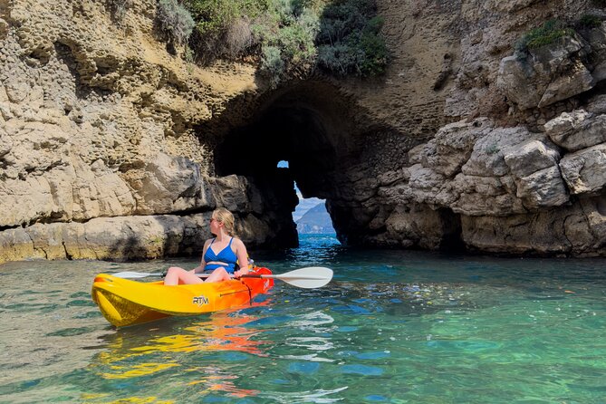 Small groups Kayak tour from Sorrento to Bagni Regina Giovanna - Swimming, cliff jumping, and what to bring