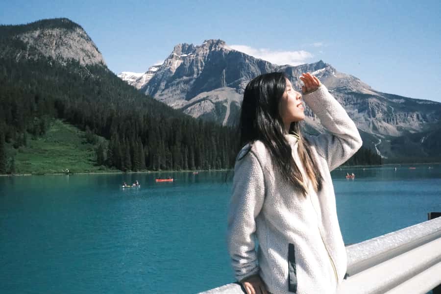 Small Grp: Emerald Lake (Optional Canoe) & Takakkaw Falls - Natural Bridge gives you a quick first look at Yoho