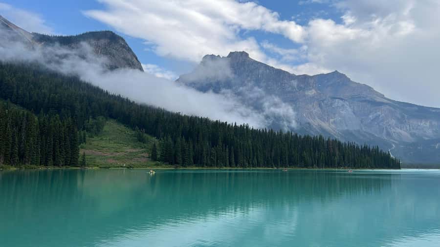 Small Grp: Emerald Lake (Optional Canoe) & Takakkaw Falls - A small vehicle makes the long day easier