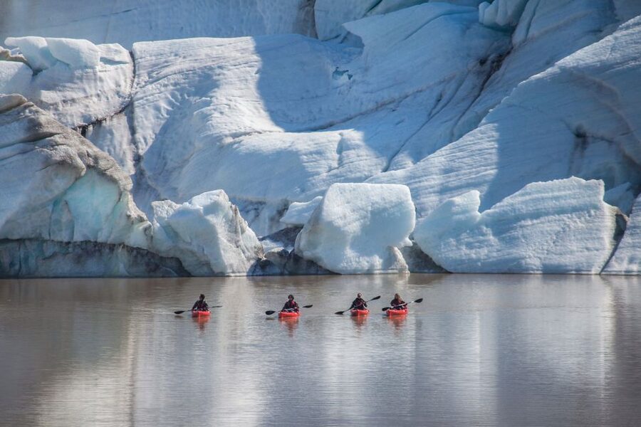 Sólheimajökull: Guided Kayaking Tour on the Glacier Lagoon - What happens at the Sólheimajökull Base Camp