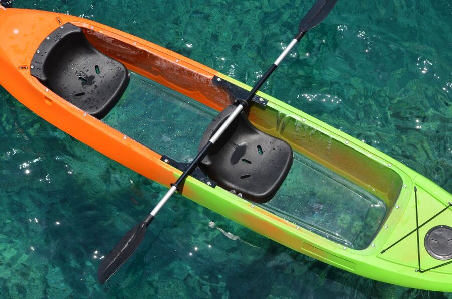 South Maui: Self Guided Clear Bottom Kayak Tour - The underwater view from a clear-bottom kayak