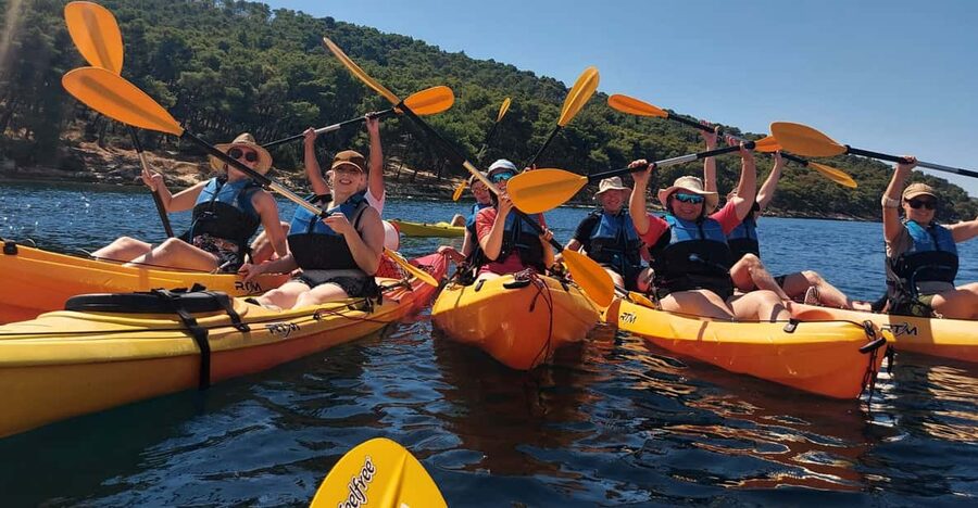 Split: Guided Sea Kayaking Tour with Snorkeling - Beaches, snorkeling, and a chance to jump