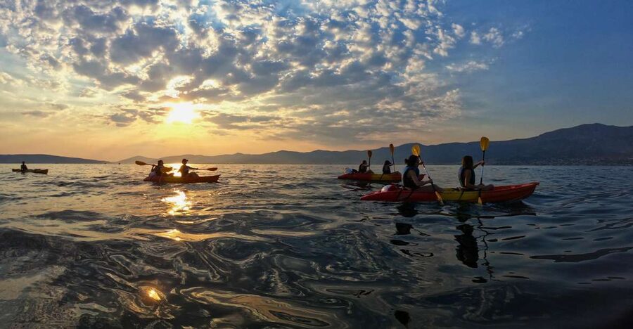 Split: Guided Sunset Sea Kayaking & Snorkeling Tour - Meeting at Bene Beach and getting ready