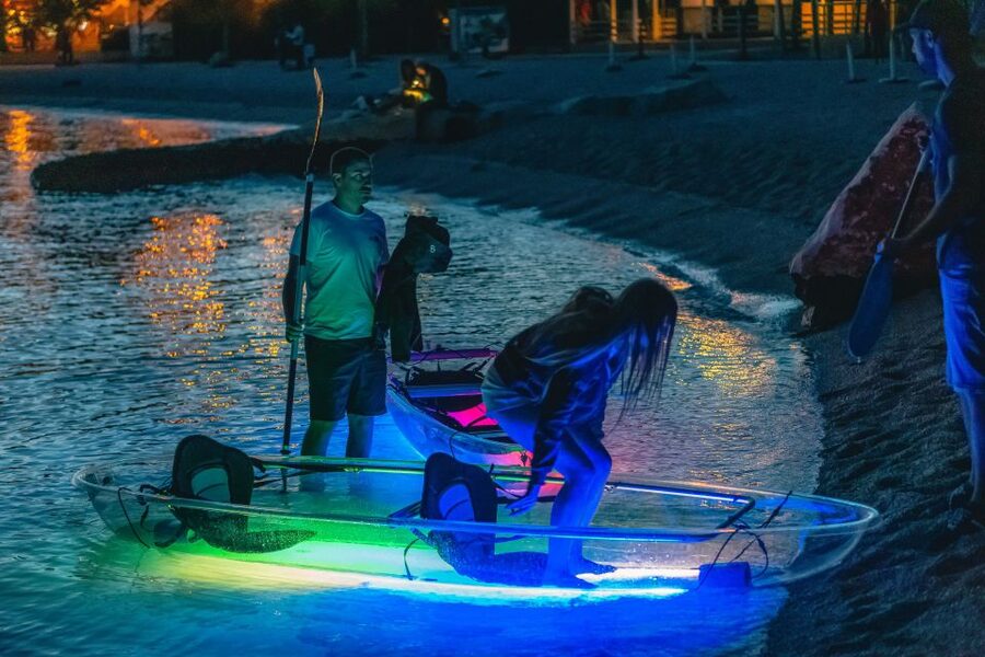 Split: Illuminated Evening Guided Kayaking Tour - A short briefing before you launch