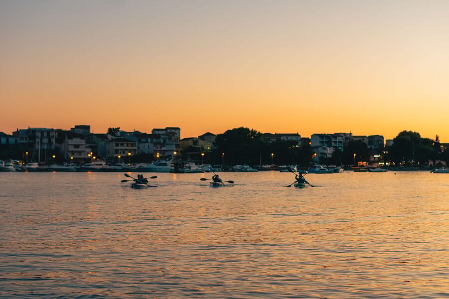 Split: Sunset Guided Kayaking Tour - From Bačvice Beach to a quieter side of Split