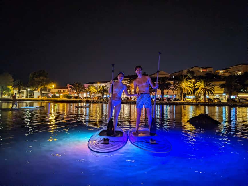 Split: Transparent SUP night Glow tour - What the 5-kilometer distance feels like