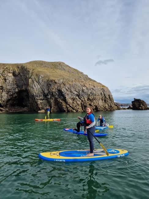 Stackpole Quay: Paddle Boarding Tour - Reaching Barafundle Bay by board