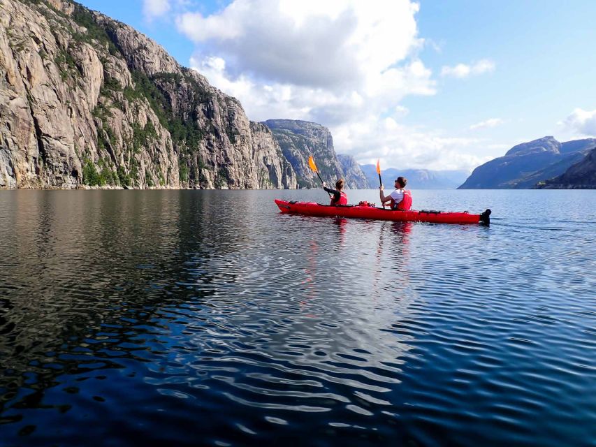 Stavanger: Lysefjord Kayak Safari (Waterfalls & Pulpit Rock) - Three and a half hours among cliffs and waterfalls