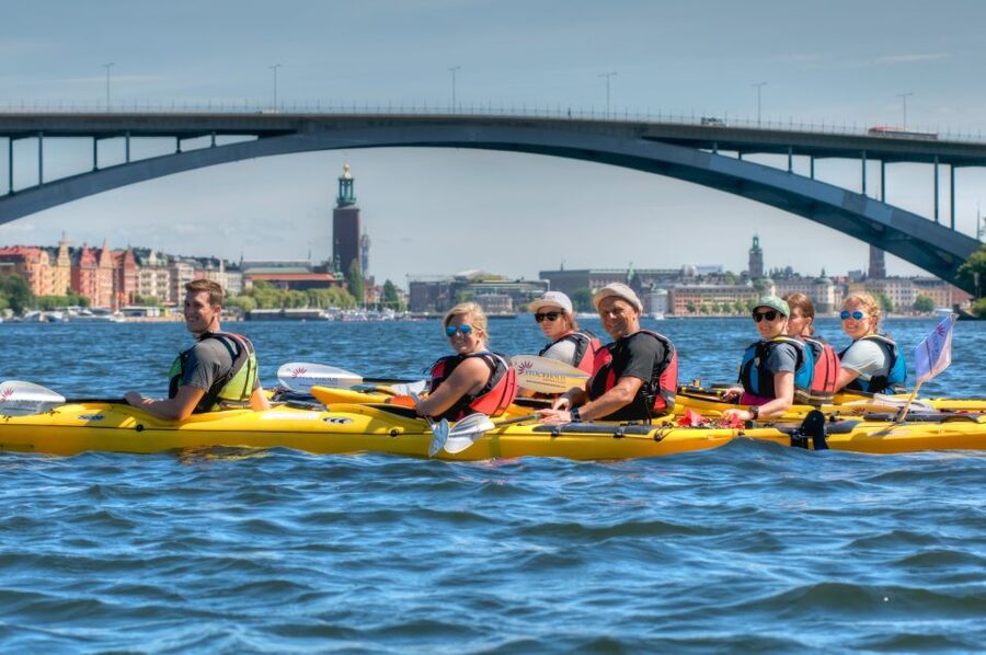 Stockholm: Guided Kayak City Tour & Optional Midsummer Meal - Getting started in a stable two-person kayak