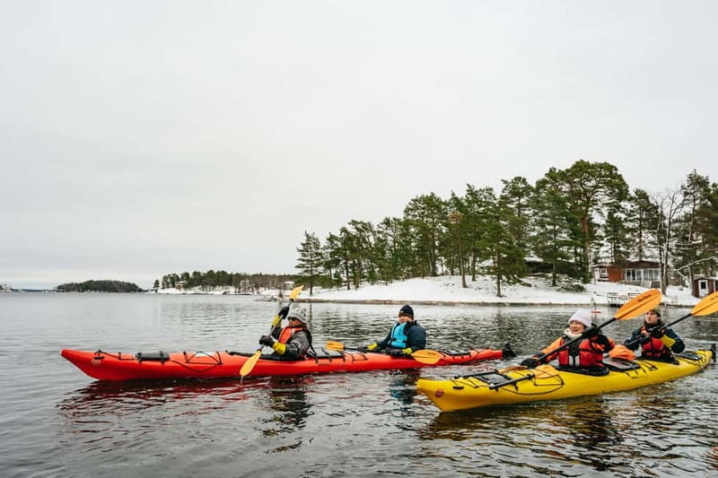 Stockholm: Winter Kayaking, Swedish Fika, and Hot Sauna - From Stockholm streets to the Vaxholm archipelago