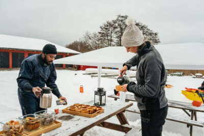 Winter Kayaking, Swedish Fika, and Hot Sauna