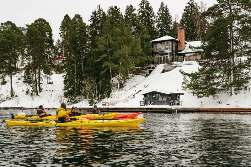 Stockholm: Winter Kayaking, Swedish Fika, and Hot Sauna - Swedish fika beside the water