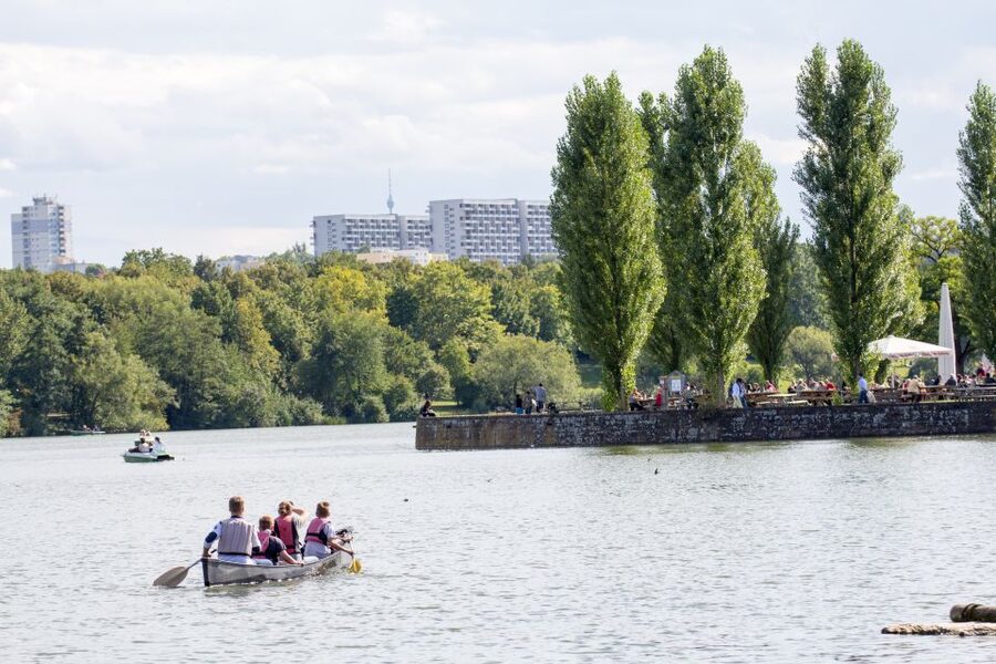 Stuttgart: Canadian Canoe Rental - Starting at Riverhouse in Stuttgart Münster